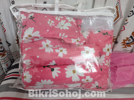 Baby carrier & cotton bed sets with pillow